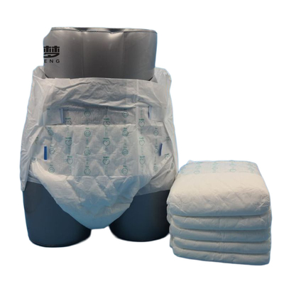 Freely Sample Medium Size Soft Backsheet Adult Diaper for Heavy Absorbency