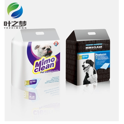 พอลิเมอร์ Super Absorbent หมา Pee Pads ใช้ครั้งเดียว ไม่เลื่อน